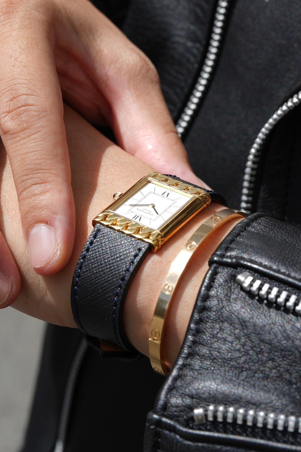 SAFFIANO / MIDNIGHT BLACK / NAVY STITCH <Japan Limited>